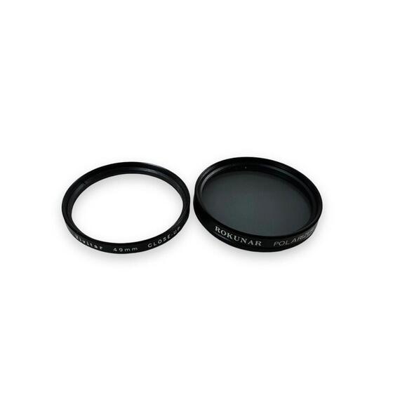 49mm Set of 2 Rokunar Circular Polarizer and vivitar 49 mm close up lens Japan - Picture 1 of 5